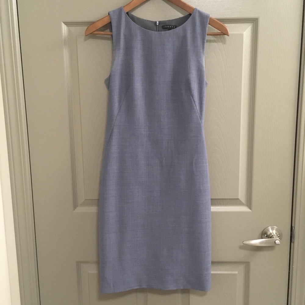 Theory Betty 2B Wool Stretch Shift Dress